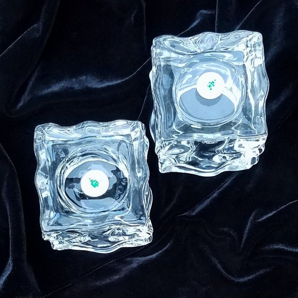 Partylite "Glacier" Cube Candle Holders - Picture 4 of 4